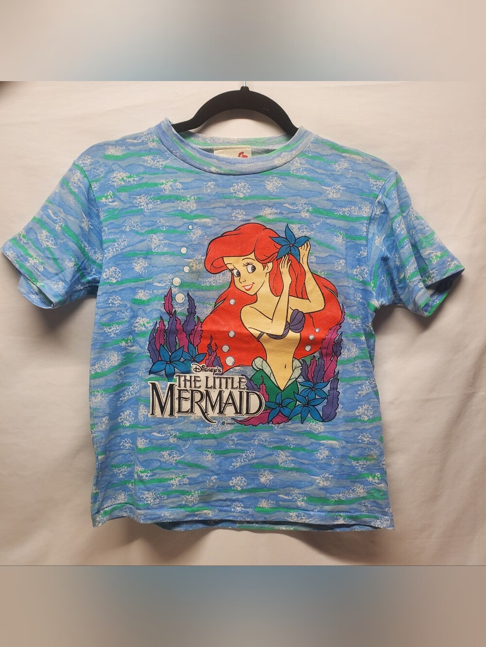 Rare 90s disney ariel movie the little mermaid vintage y2k shirt single stitch